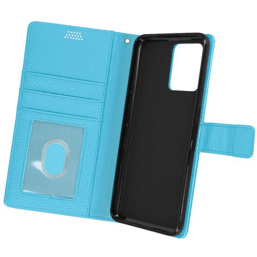 Housse Realme 9 Pro Plus Et 9 4g Clapet Portefeuille Stand Vido Bleu