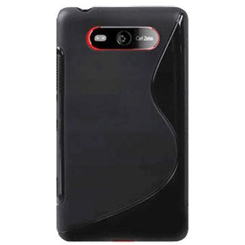 Housse S-Line Noire Pour Nokia Lumia 820 Windows Mobile