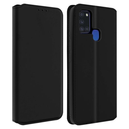 Housse Samsung Galaxy A21s Folio Portefeuille Fonction Support Noir