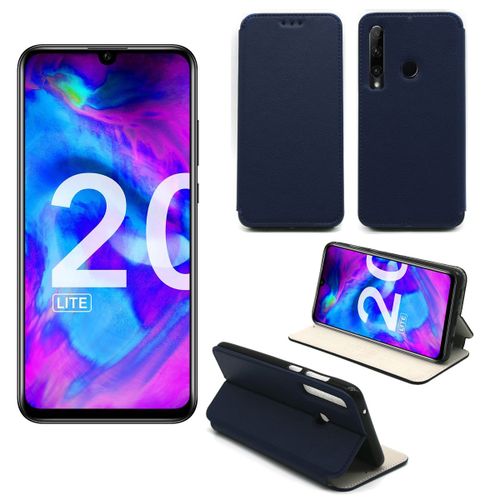 Housse Samsung Galaxy Note 10 Plus (Note 10+) Bleue - Etui Coque Samsung Galaxy Note 10 Plus (Note 10+) Protection Antichoc  Rabat Smartphone 2019 - Accessoires Pochette Case