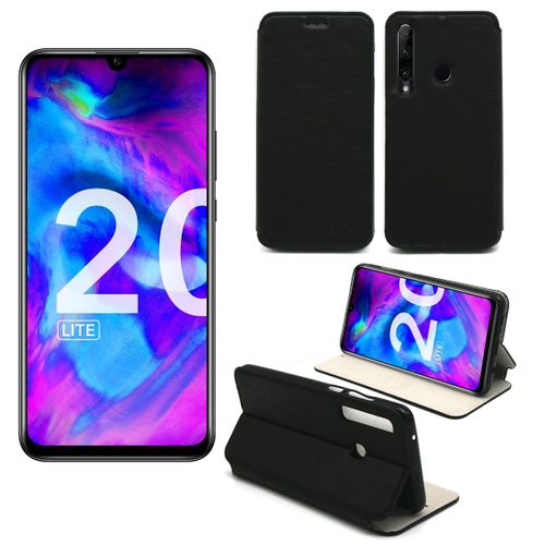Housse Samsung Galaxy Note 10 Plus (Note 10+) Noire - Etui Coque Samsung Galaxy Note 10 Plus (Note 10+) Protection Antichoc  Rabat Smartphone 2019 - Accessoires Pochette Case
