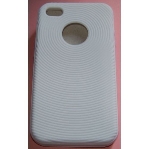 Housse Silicone Iphone 4 Blanc