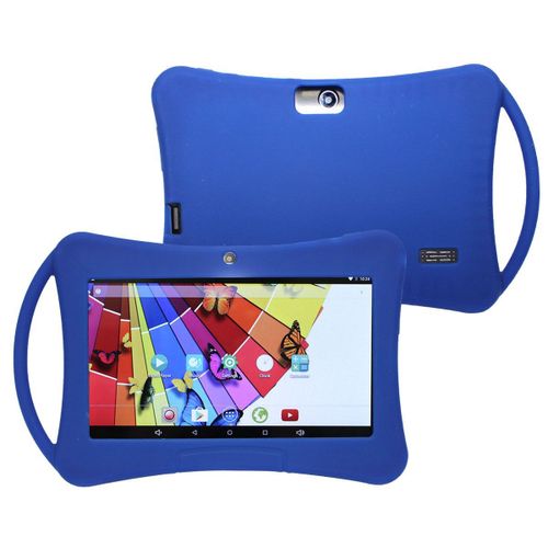 Housse Tablette En Silicone Protection 7' Enfant Universelle tui Renforc Bleu Yonis