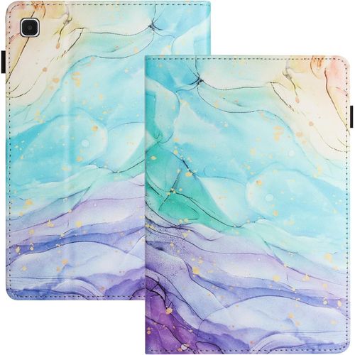 Housse Tablette Pour Samsung Galaxy Tab A 10.1 (2019) Sm-T510/T515 Pu+Tpu Matrielle Coque Galaxy Tab A Fonction Support Housse Galaxy Tab A Peinture  L'huile.[F4592]