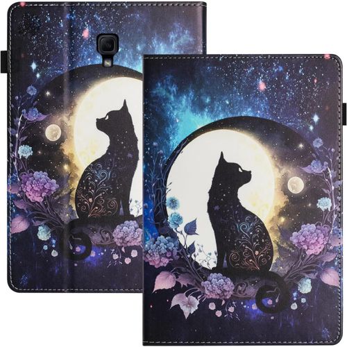 Housse Tablette Pour Samsung Galaxy Tab A 10.5 Sm-T590/T595 Pu+Tpu Matrielle Coque Tablette Samsung Tab A 10.5 Fonction Support tui Chat.[F4702]