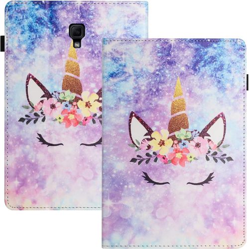 Housse Tablette Pour Samsung Galaxy Tab A 10.5 Sm-T590/T595 Pu+Tpu Matrielle Coque Tablette Samsung Tab A 10.5 Fonction Support tui Licorne.[F4675]