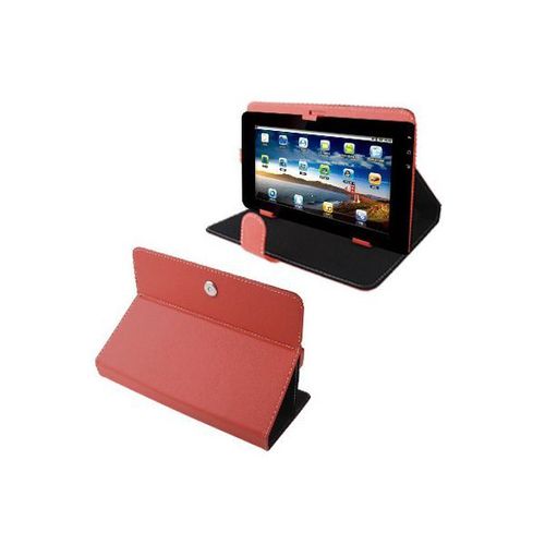 Housse Universelle Tablette Tactile 10.1 Pouces Support tui Rouge