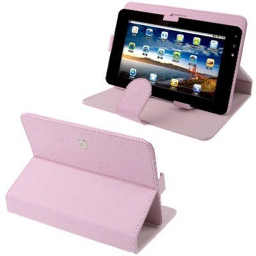 Housse Tablette Tactile Universelle 9' Mode Portrait Paysage Simili Cuir Rose Yonis