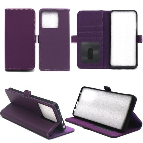 Housse Violette Pour Xiaomi Redmi Note 13 Pro 4g Etui Violet De Protection Portefeuille  Rabat Avec Porte Cartes Xeptio