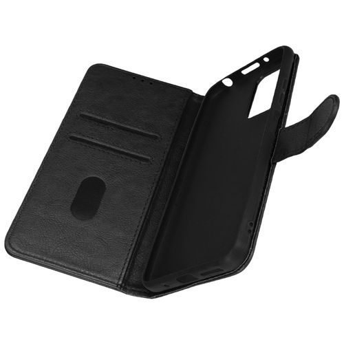 Housse Pour Redmi 10 Et 10 2022 Portefeuille Fonction Support Vido Noir