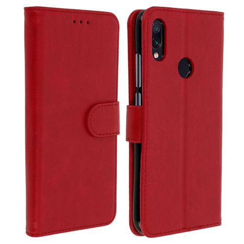 Housse Xiaomi Redmi Note 7 tui Portefeuille Support Stand - Rouge