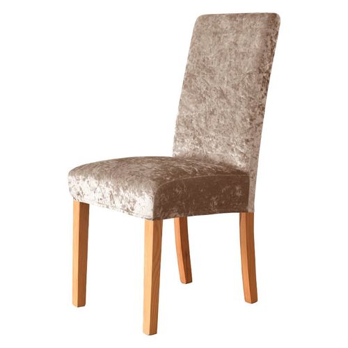 Housses De Chaise En Tissu Velours Brillant,Taille Universelle,Housses De Sige Commandes,Housses Bon March Pour Salle  Manger,1 Pice,2 Pices,4/6 Pices - Type Shiny-Light Gold-1 Pc