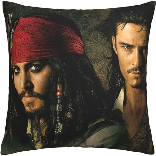 Housses De Coussin Pirates Des Carabes Taies D'oreiller Confortables Housse De Coussin Carre Taie D'oreiller Douce Pour Canap, Chambre  Coucher, Maison, Voiture Avec Fermeture clair Invisible 18 X 18 Pouces