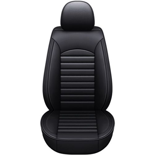 Housses De Sige De Voiture En Cuir Pu,Protecteur De Sige,Hyundai Getz,Accent,Santa Fe,4.3 Son,Elantra,Creta,Veloster,Grand I10,Ioniq I10 - Type 1pcs Black Front