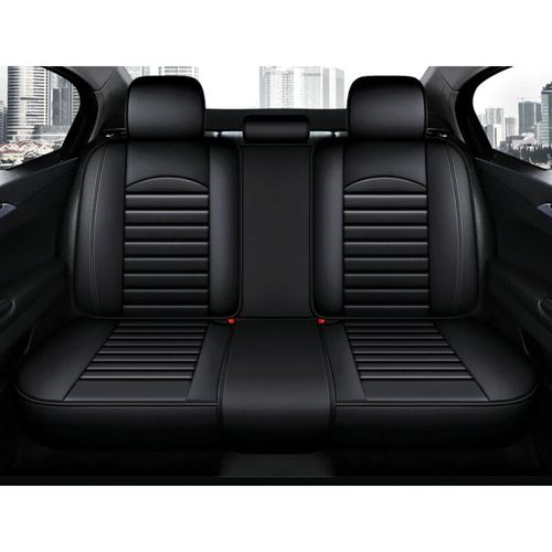 Housses De Sige De Voiture En Cuir Pu,Protecteur De Sige,Hyundai Getz,Accent,Santa Fe,4.3 Son,Elantra,Creta,Veloster,Grand I10,Ioniq I10 - Type Black 1pcs Rear