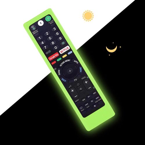 Housses de tlcommande TV pour Sony RM-ED052 RM-ED050 RMT-TX200C RMT-TX100D RM-ED053 RM-ED060 RMF-TX300C. tuis en Silicone antichoc--Light Vert