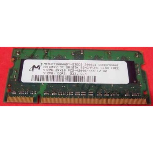 HP 2660-0159 cm8050 cm8060, 512MB, 533MHz, PC2-4200, CL4, 200-pin, non-ECC, DDR2-SDRAM SO-DIMM (Micron MT8HTF6464HDY-53EB3) Ram Memory Module