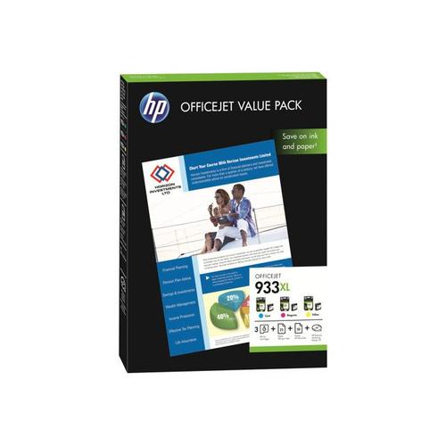 Hp 933xl Value Pack - 1 - Jaune, Cyan, Magenta - Cartouche Imprimante/Kit Papier - Pour Officejet 6100, 6600 H711a, 6700, 7110, 7510, 7612