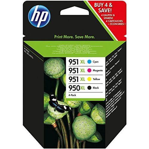 Hp 950xl/951xl - Pack 4 Cartouches D'encre Haute Capacit - Noir, Cyan, Magenta, Jaune - Pour Officejet Pro