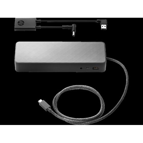 HP USB-C Universal Dock w/4.5mm Adapter USB 3.0 (3.1 Gen 1) Type-C Noir