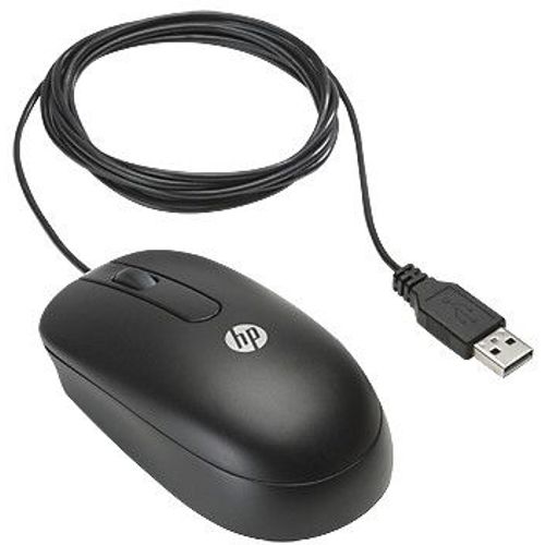 HP USB Optical Scroll Mouse USB Optique 800DPI Ambidextre Noir souris - Souris (Ambidextre, Optique, USB, 800 DPI, 100 g, Noir)