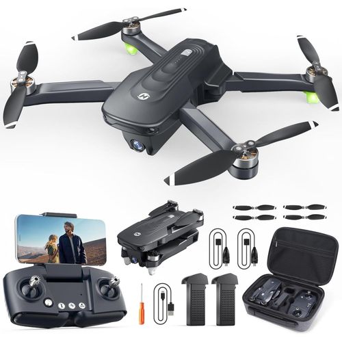 Hs175d Drone With 4k Camera Pour Adultes,Quadricoptre Rc Pliable Avec Retour Automatique Gps,Moteur Sans Balais,Suivez-Moi,Vol Circulaire,Maintien De L'altitude,Vol De 46 Minutes.[W40]