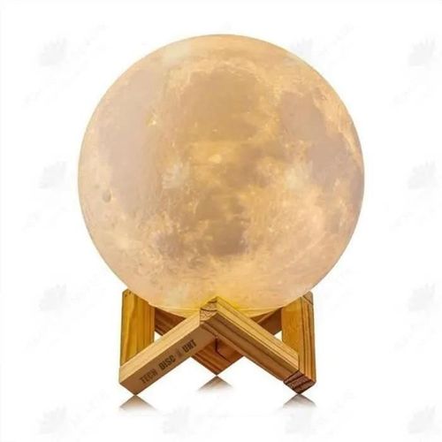 Htbe 20cm 3d Moon Light Usb Rechargeable Deux Couleurs Moon Light Touch Led16 Couleur Moon Light Avec Support Chambre Lumire