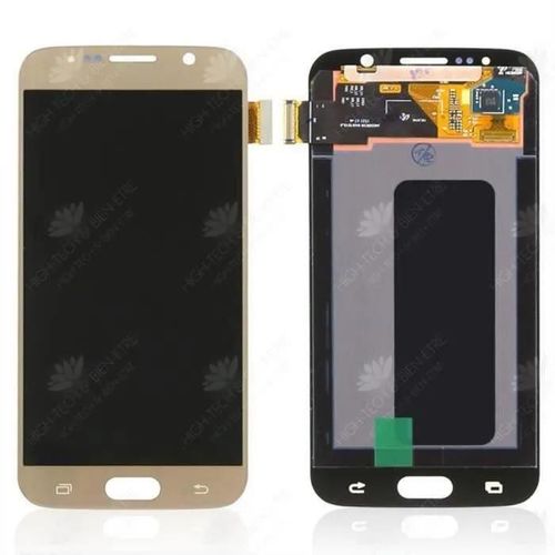 HTBE? ?cran d'assemblage LCD ? ?cran tactile avec cadre LCD pour ?cran de t?l?phone portable Samsung S6 ?cran G920