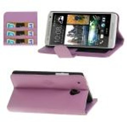 Htc One Mini / M4 : Coque Housse En Cuir ( Pu) Violet
