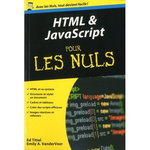 Html Et Javascript Poche Pour Les Nuls  