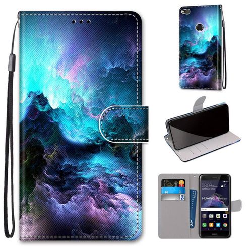 Huawei P8 Lite (2017) Coque, Saturcase Beau Pu Cuir Magntique Flip Portefeuille Support Porte-Carte Dragonne Protecteur Coque Housse tui Pour Huawei P8 Lite (2017) (Dk-10)