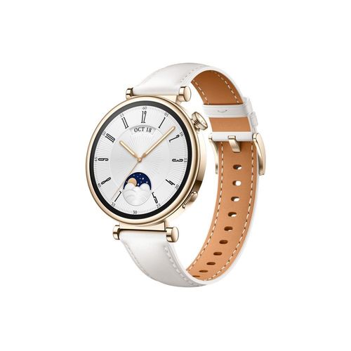 Huawei Watch Gt4 41mm Classic Bracelet Cuir Blanc