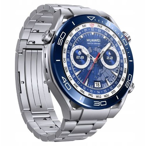 Huawei Watch Ultimate Expedition - 48 Mm - Bracelet En Titane - Bleu