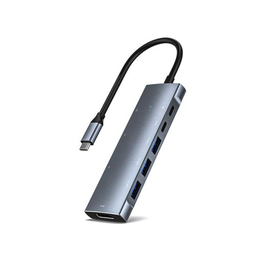 HUB adaptateur USB Type C 5/6/8/9 en 1, avec HDMI, 4K PD Gigabit Ethernet VGA, USB b30, Audio SD/TF, extenseur de Ports pour Windows