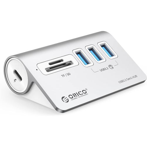 Hub USB C ,Hub USB avec Lecteur de Carte,3 Ports USB A,hub USB de donnes 5 Gbps,cble USB C de 0,5 m avec Adaptateur USB A,avec Port d'alimentation de Type C 5 V/2 A pour iMac,Macbook.[W147]