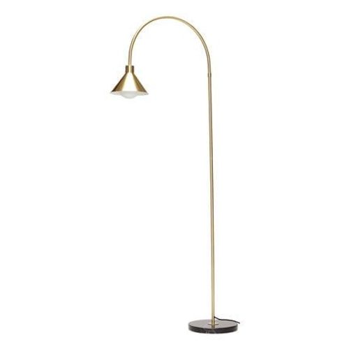 Hubsch - Lampadaire Pipe Noir Et Laiton  - Jaune