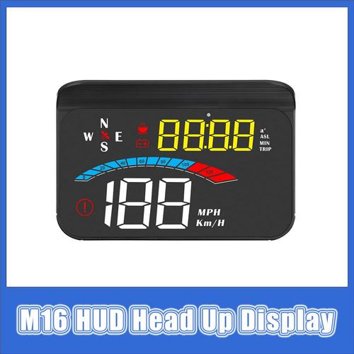 Hud-Compteur De Vitesse Numrique Pour Voiture, Affichage Tte Haute, Gps, Consommation De Carburant Automatique, Jauge Intelligente Avec Alarme De Vitesse, Budgtaire Pour Toutes Les Voitures