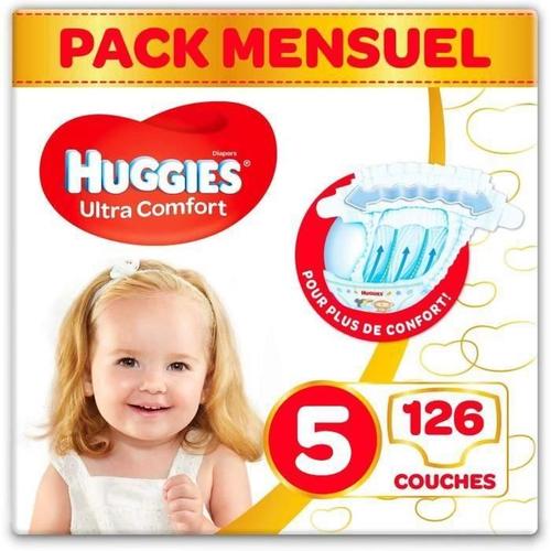 Huggies Ultra Comfort - Couches Bebe Unisexe X126 Taille 5 - Pack 1 Mois