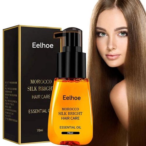 Huile Capillaire Anti-Frisottis, Soin Capillaire Brillant En Soie, Produit Pour Cheveux Secs Crpus Et Boucls, 70ml
