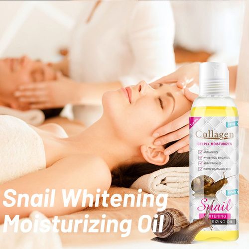 Huile De Massage Douce Pour Le Visage, 100ml, Essence De Collagne D'escargot Hydratant, Huile Douce Pour Tout Le Corps, Facile  Absorber, Hydratant Pour La Peau