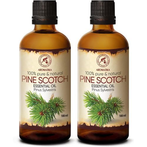 Huile Essentielle Pin 2x100ml - Pinus Sylvestris - Naturelle Pour Un Bon Sommeil - Beaut - Bain - Aromathrapie - Relaxation - Spa - Diffuseur Arme & Lampe - Pine Scotch Oil