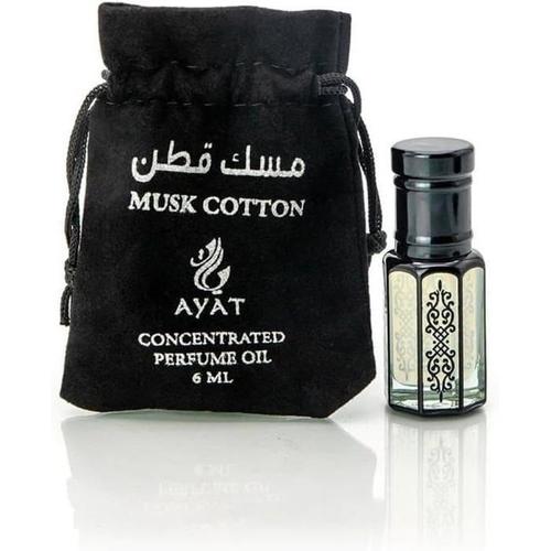 Huile Parfume Cotton Musk Black 6ml De Ayat Perfumes