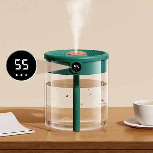 Humidificateur d'air  double buse avec cran LCD,diffuseur d'huiles essentielles,grande capacit,arme domestique,2L - Type A3-Humidity Display #A