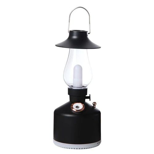 Humidificateur d'air  lampe rtro de bureau,diffuseur d'armes sans fil,aste par USB,huile essentielle,7 lumires de document,brume frache - Type Camping Black