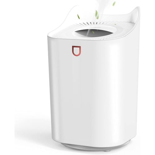 Humidificateur d'air  ultrasons, silencieux, 35 dB, brume froide, pour la maison, avec 7 lumires colores, 3 L, remplissage par le haut, blanc