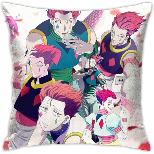 Hunter X Hunter, Hisoka Taie D'oreiller En Polyester 45,7 X 45,7 Cm, Dcoration D'intrieur, Housse De Coussin Carre Douce Pour Voiture, Lit, Chambre  Coucher, Canap-Hunter X Hunter, Hisoka Fabrique Aux tats-Unis