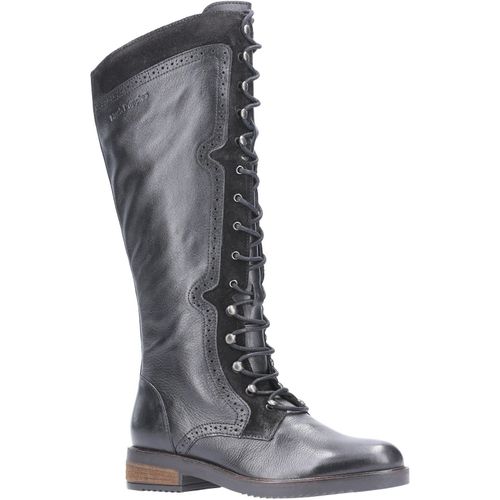 Hush Puppies Women's Rudy Zip Up Lace Up Long Boot Various Colours 29203