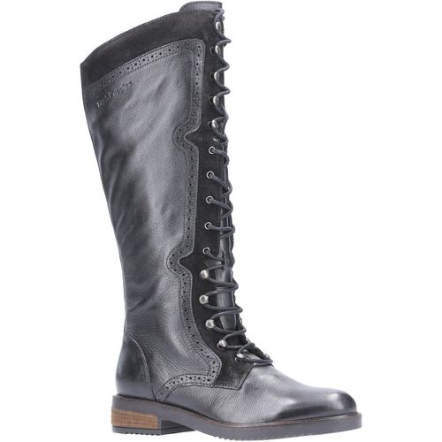 Hush Puppies Women's Rudy Zip Up Lace Up Long Boot Various Colours 29203