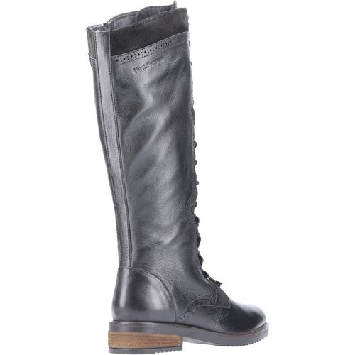 Hush Puppies Women's Rudy Zip Up Lace Up Long Boot Various Colours 29203