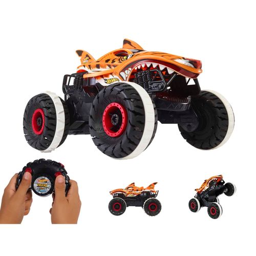 Hot Wheels - Monster Trucks Vhicule Radiocommand L'inarrtable Tiger Shark